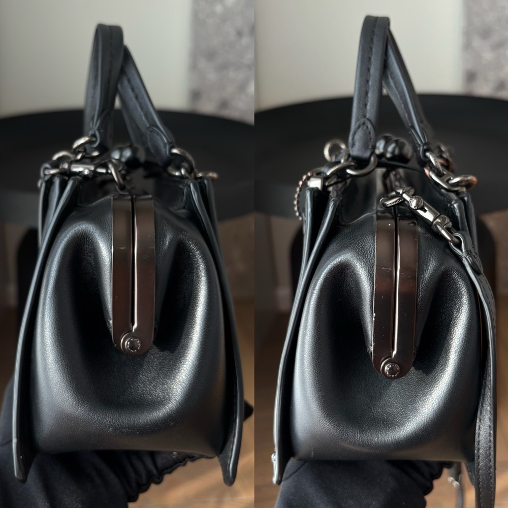 COACH Restored Kisslock Dreamer 21 With Quilting And Rivets - Picture 8 of 16